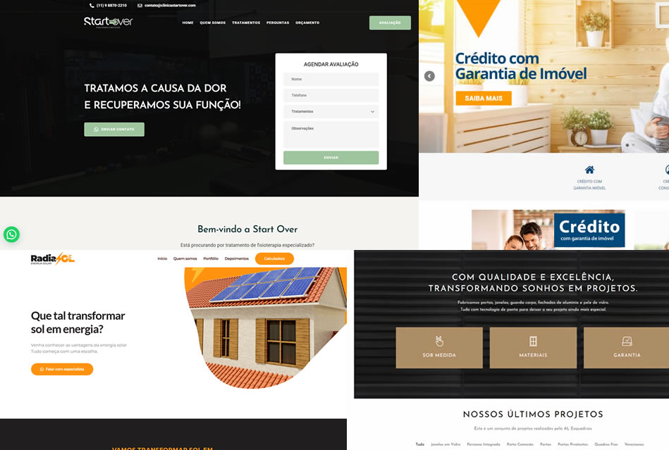 Criação de sites projetos