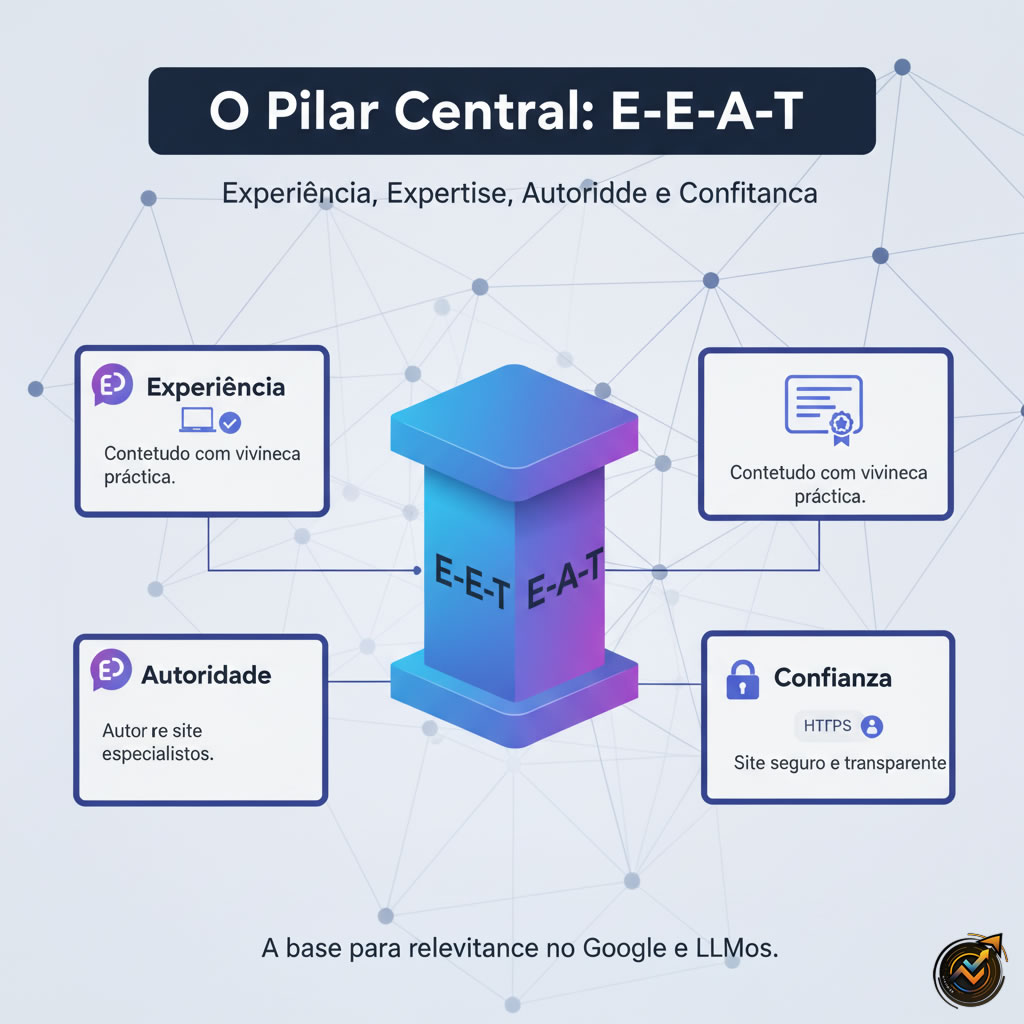 O Pilar Central E-E-A-T (Experiência, Expertise, Autoridade e Confiança)